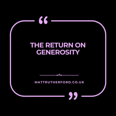282: The Return on Generosity