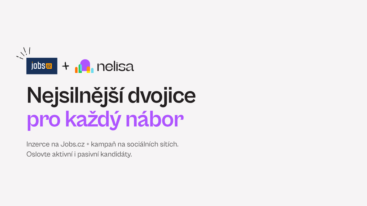 Spojte tradici s trendy a oslovte celý pracovní trh. Kombinace Jobs.cz + Nelisa se slevou.