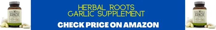 Herbal Roots Garlic Supplement Display
