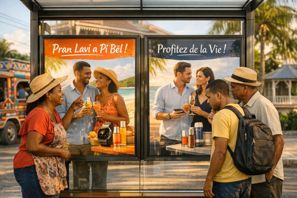 Publicité en créole vs français : impact sur les audiences