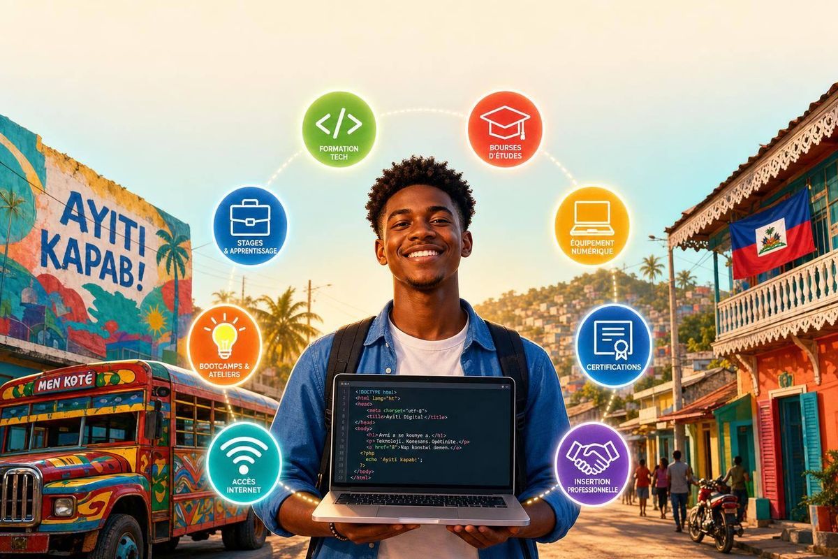8 initiatives numériques pour les jeunes en Haïti