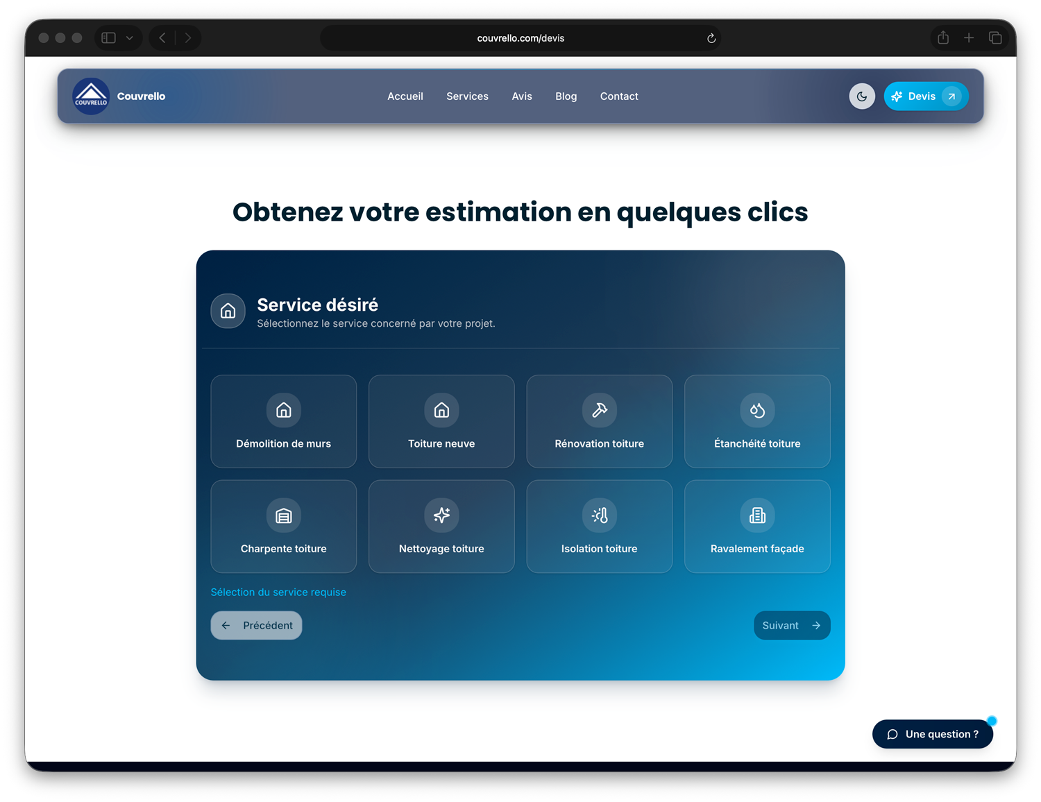 Devis Couvreur - Une estimation en quelques clics avec le logiciel Couvrappy