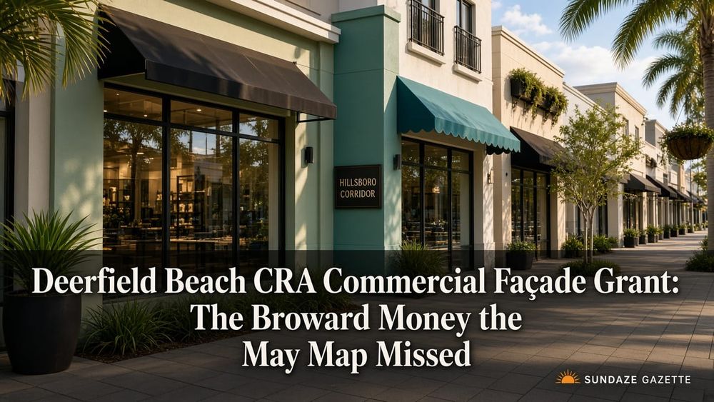 Deerfield Beach CRA Commercial Façade Grant: The Broward Money the May Map Missed
