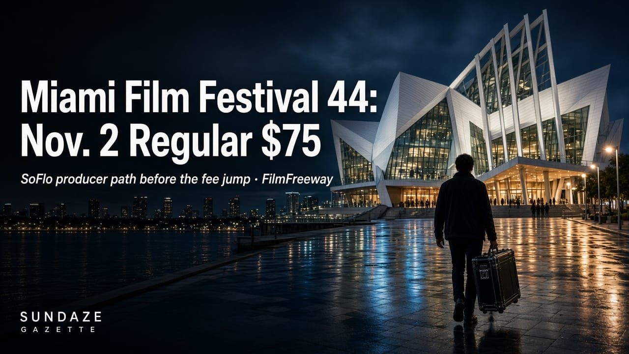 Miami Film Festival 44 Regular Deadline Is Nov. 2 — $75 SoFlo Producer Path Before the Jump
