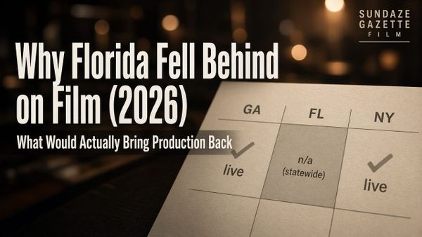 Why Florida Fell Behind on Film — and What Would Actually Bring Production Back