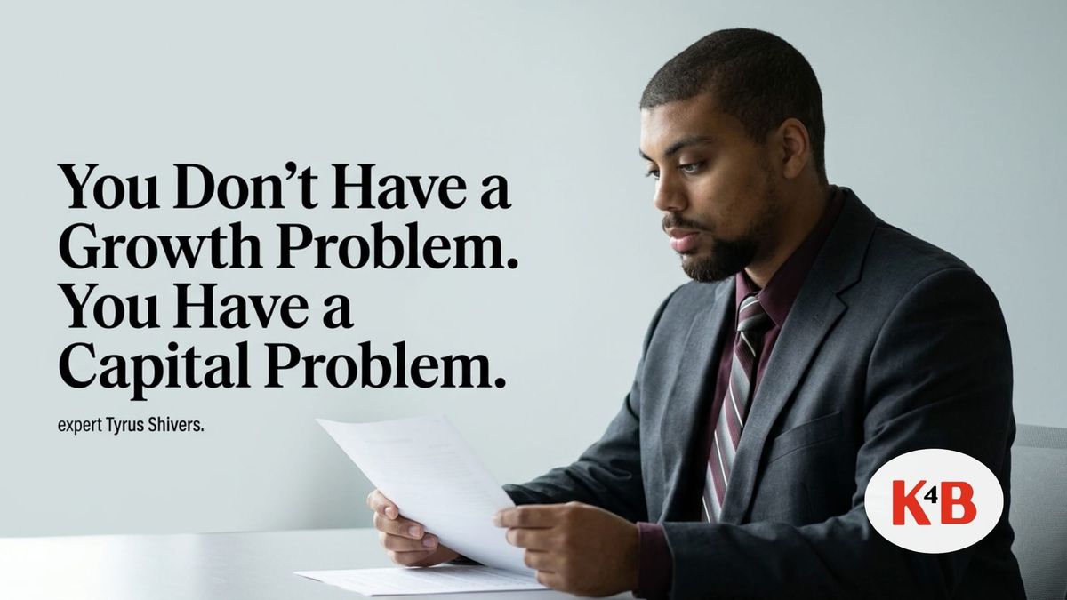 You Don't Have a Growth Problem. You Have a Capital Problem.