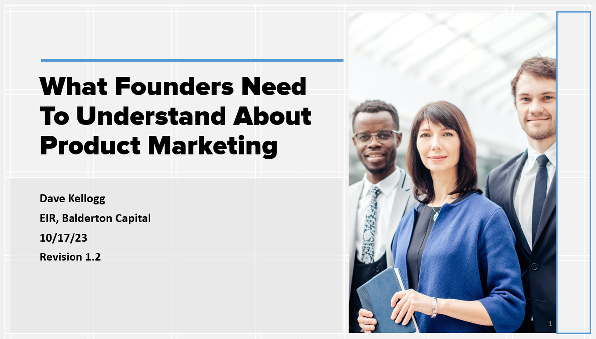 Come To My Sesssion at SaaStock Dublin:  What Founders Need To Know About Product Marketing