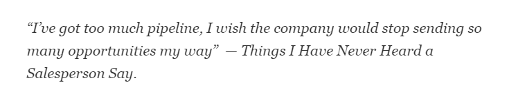 Do We Have Enough Pipeline?  The One Simple Metric Many Folks Forget.