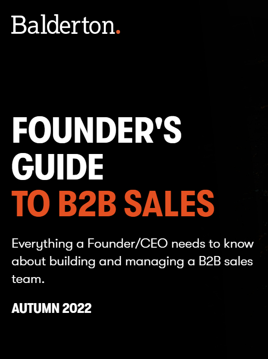 The Balderton Founder's Guide to B2B Sales
