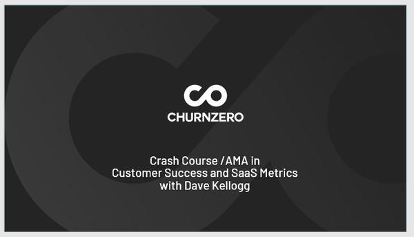 Crash Course in Customer Success SaaS Metrics:  Appearance on the ChurnZero podcast.