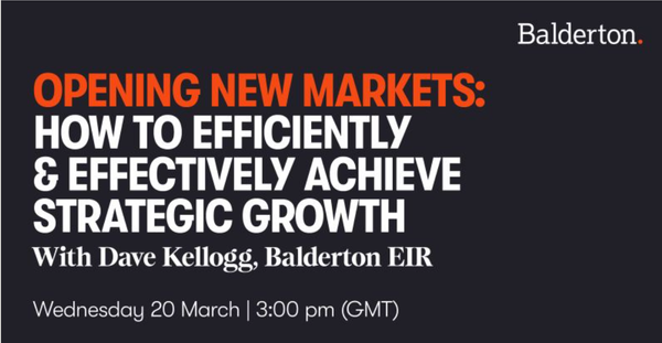 See You Wednesday for a Webinar on Efficient Growth Through New Market Expansion