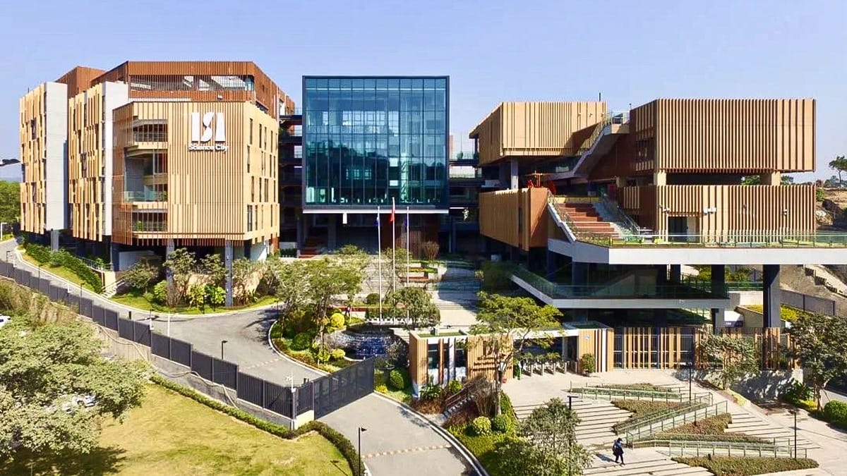 ISA Science City International School campus with contemporary wooden architecture and grounds