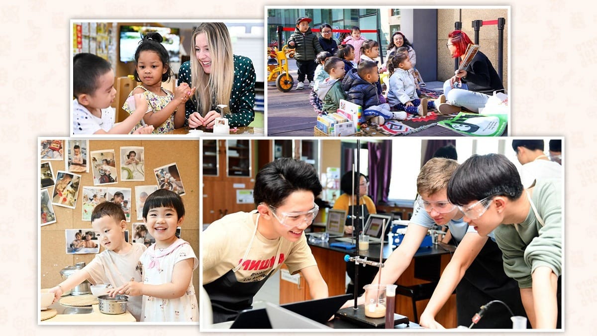 Beijing City International School interactive classroom and outdoor learning environments