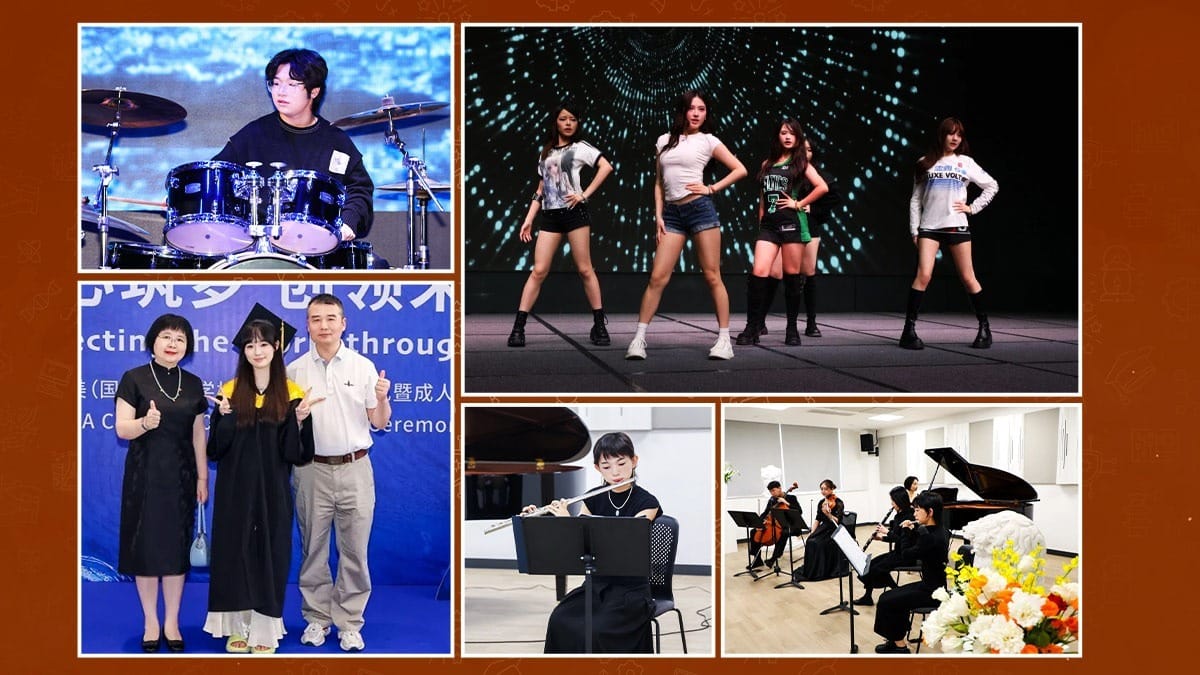 Stellart International School of Arts students in music and performance programs