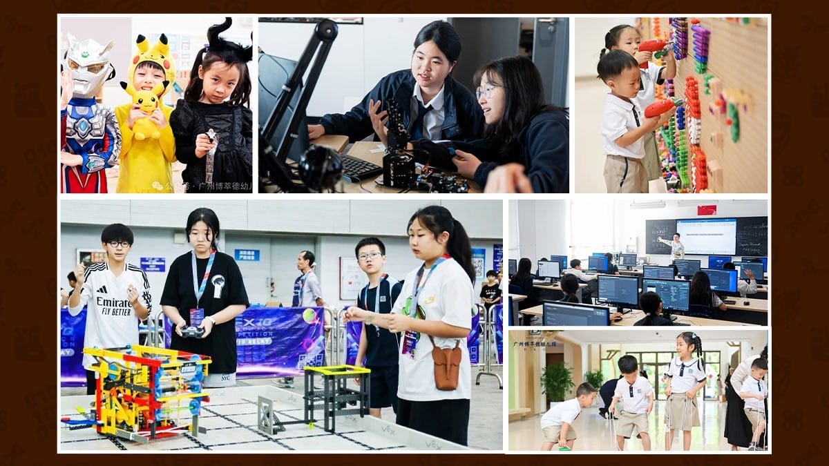 Benenden Bilingual School Guangzhou students in robotics, coding, and hands-on activities