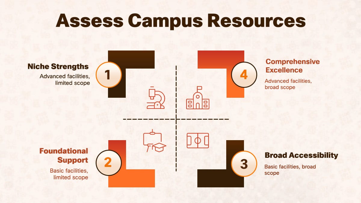 Shenzhen Foreign Languages GBA Academy campus resources framework across four categories