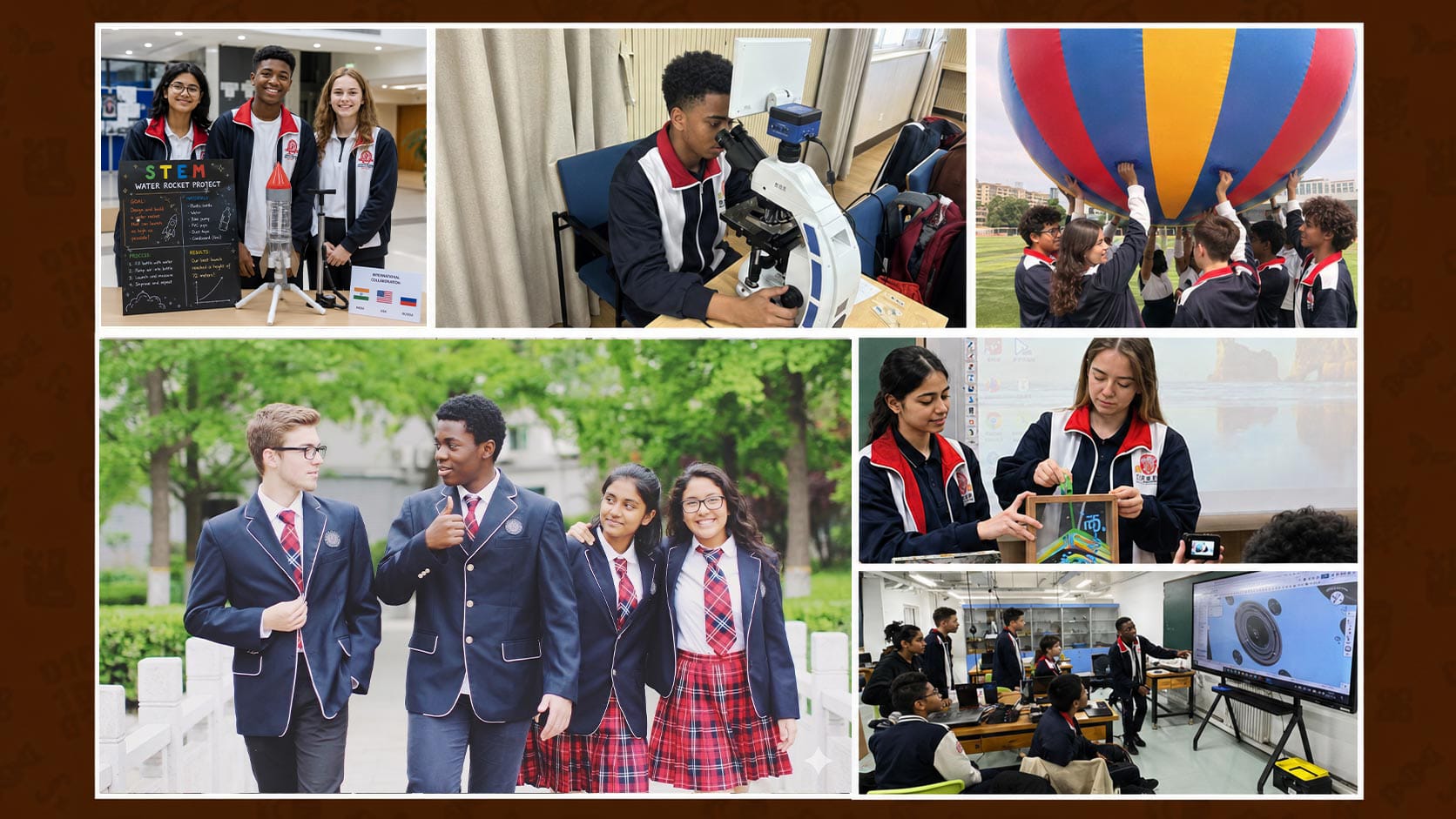 Chinese National Curriculum Public Schools international students in STEM and lab activities