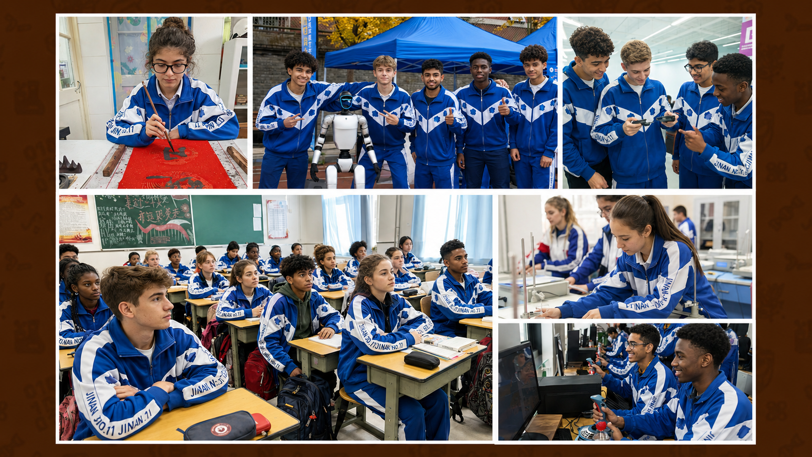 Chinese National Curriculum Public Schools international students in class and activities