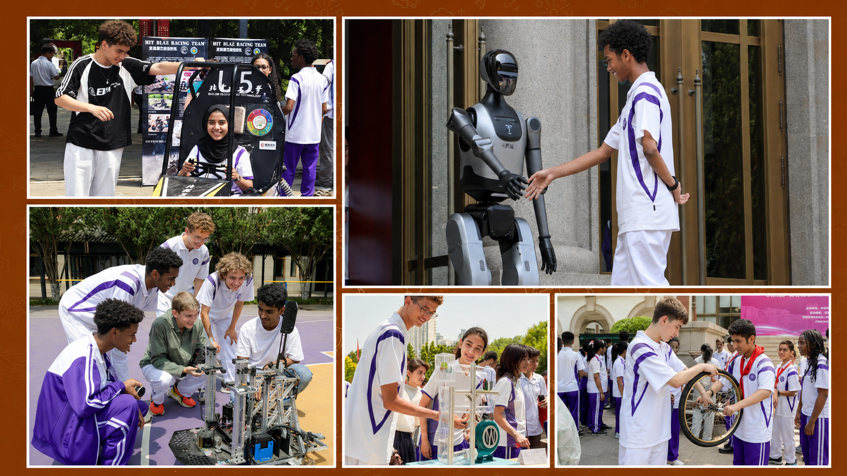 Tianjin Nankai High School International Department students in robotics and STEM activities