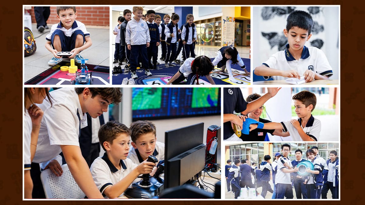 Hainan Foreign Language School BFSU students in robotics and STEM activities