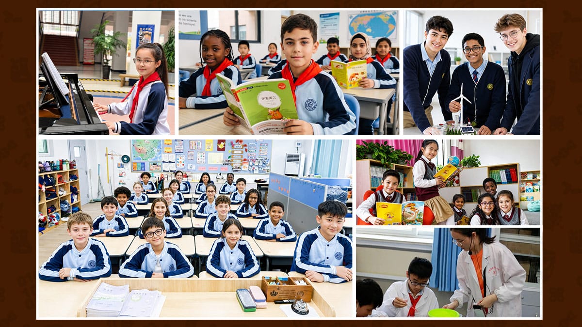 Walton-Hefei School international and domestic students learning in classrooms