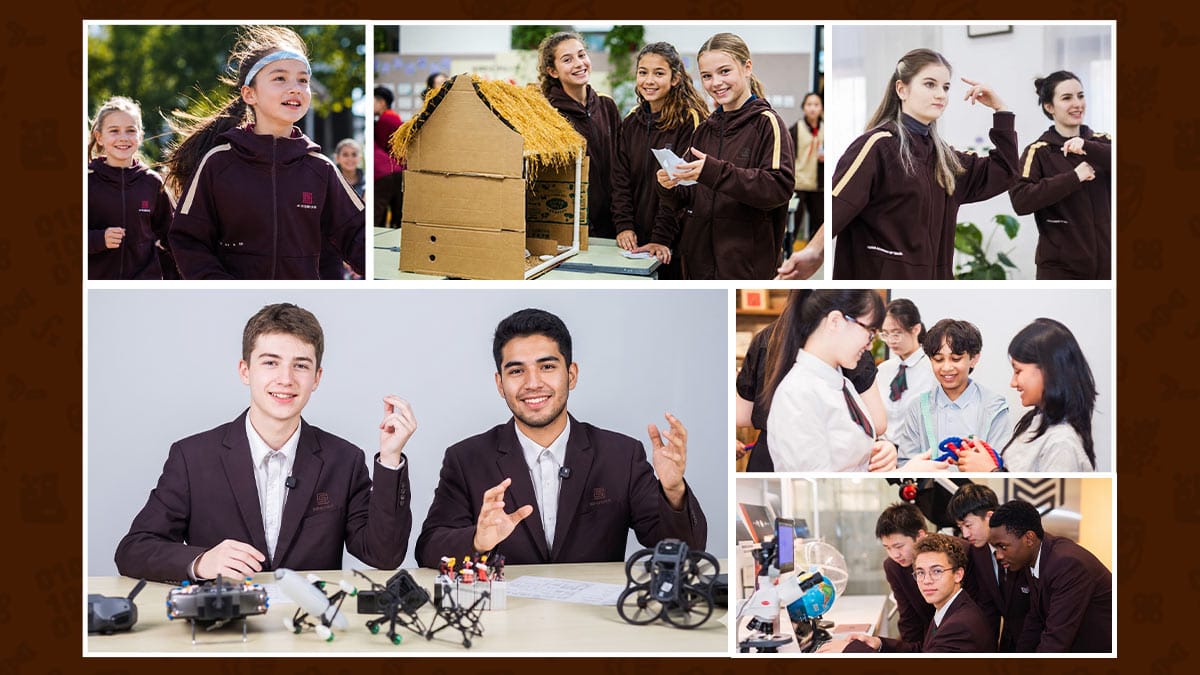 Yinghua Academy of Tianjin students in drone tech, robotics, and hands-on project activities
