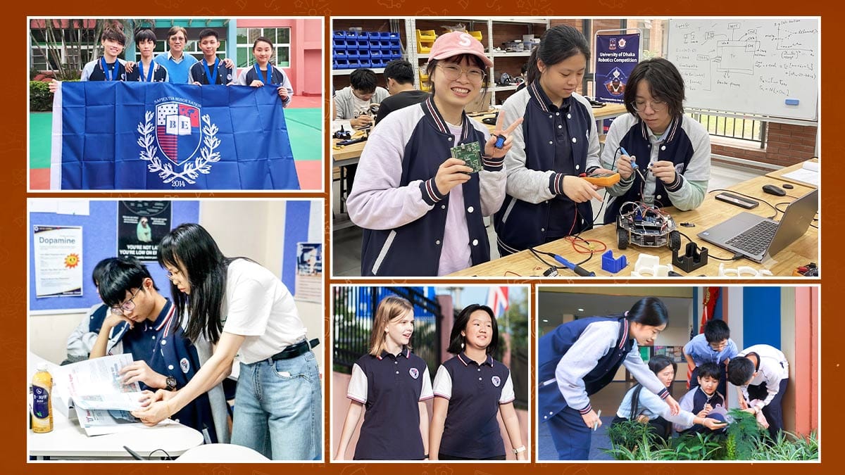 SAIE Shenzhen students: robotics competition, tutoring and campus activities