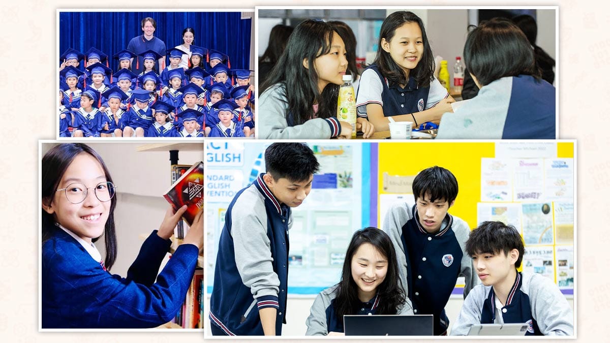 Shenzhen Academy of International Education students in class, library and graduation