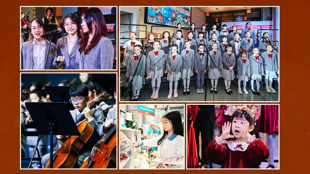 Huitong School Studios Shenzhen students performing in choir, orchestra, and theatre