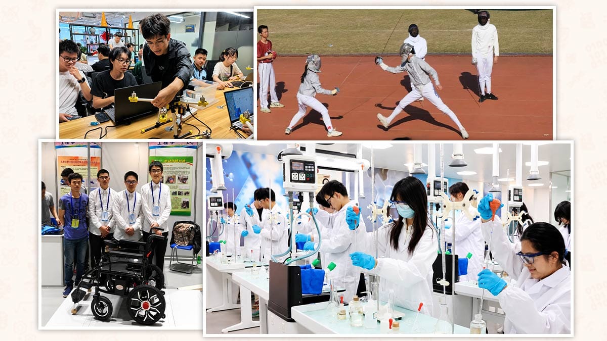 Nanning No.2 High School International Division robotics, fencing and science lab