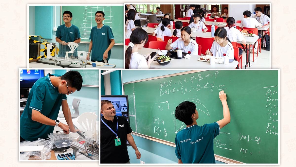Tsinglan School Dongguan students in STEM, physics and engineering class collage