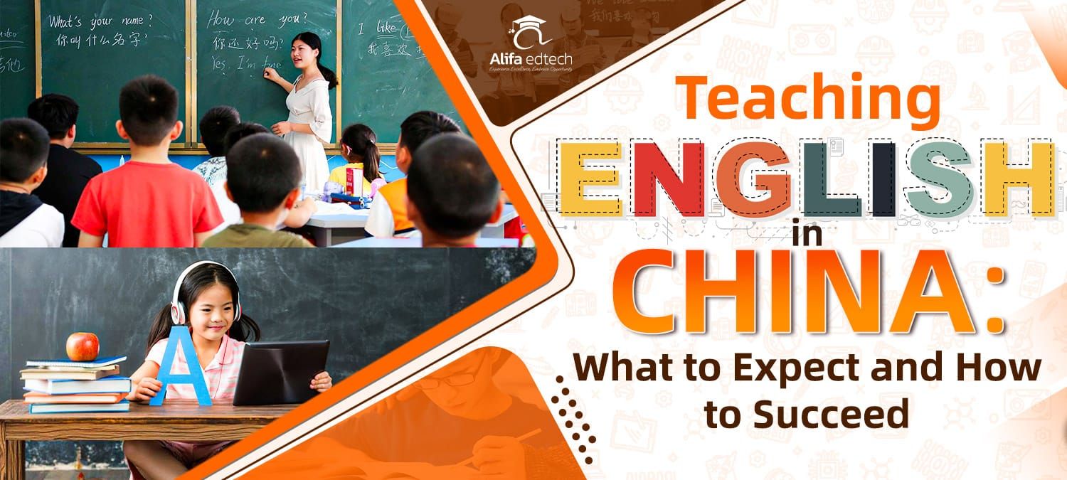 Teaching English in China featuring Chinese classroom environments.
