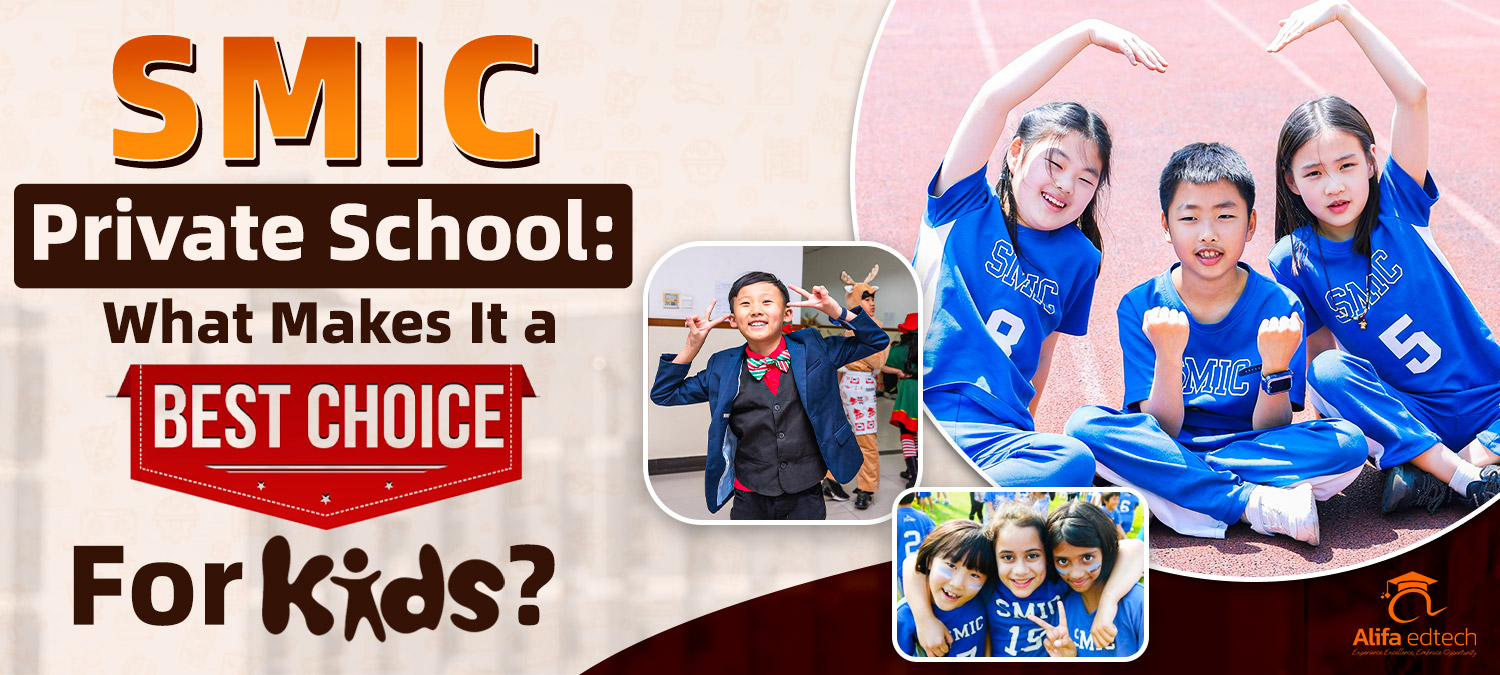 SMIC Private School Promotional banner with Smiling children showcasing why it's the best choice.