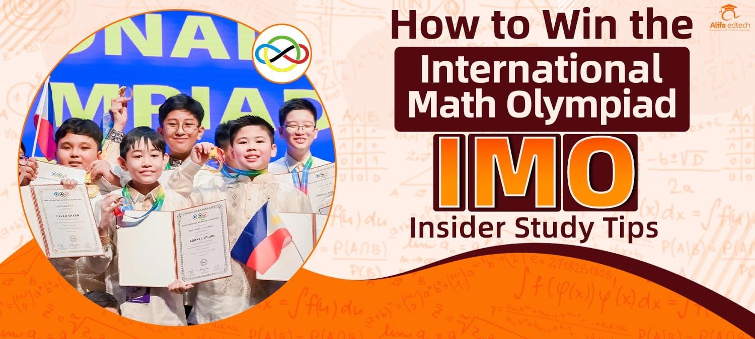 International Math Olympiad (IMO) participants displaying certificates and medals earned