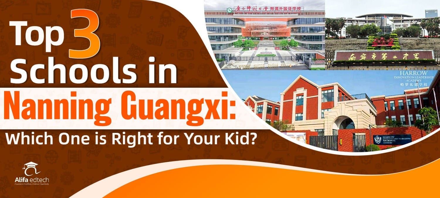 Top 3 schools in Nanning Guangxi with campus buildings and facilities