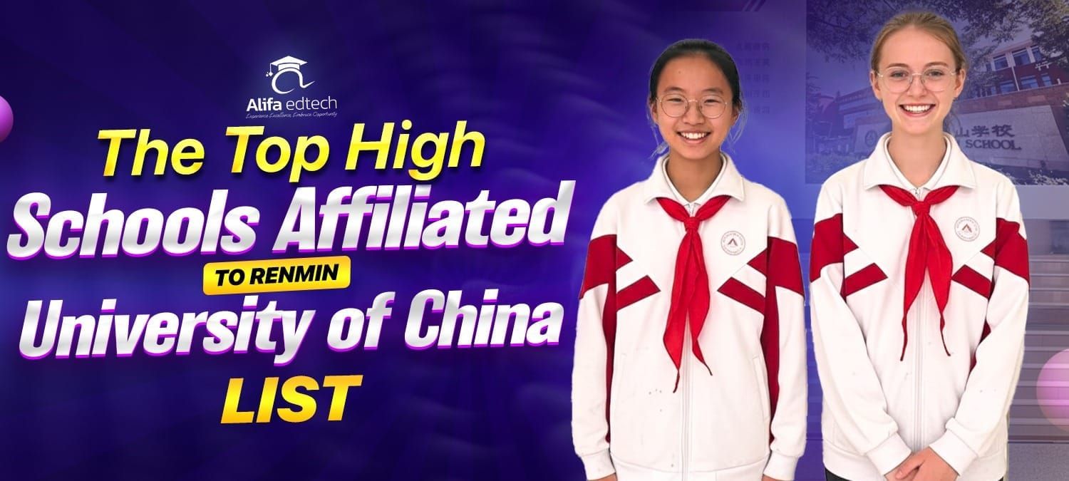 The High School Affiliated to Renmin University of China students in uniform smiling