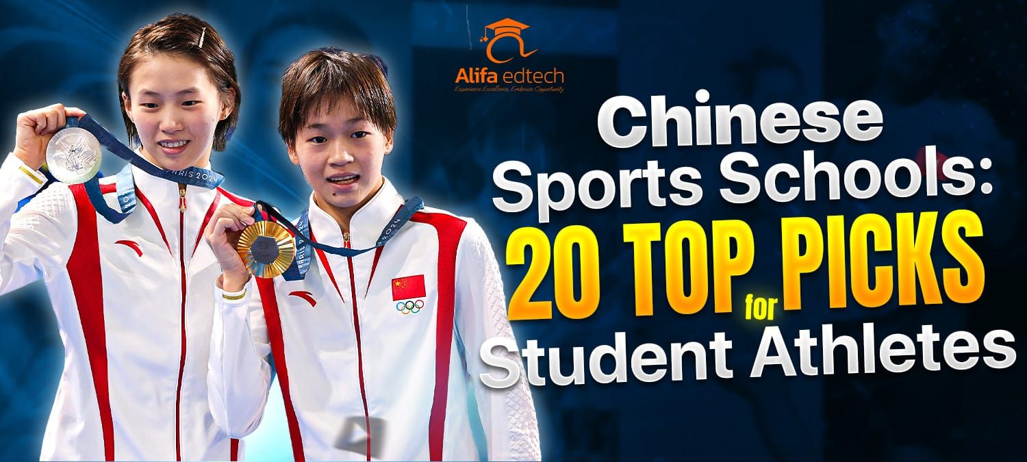 Chinese sports schools students displaying Olympic medals in athletic uniforms