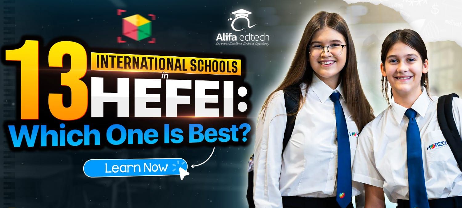 International Schools in Hefei guide featuring students in uniform