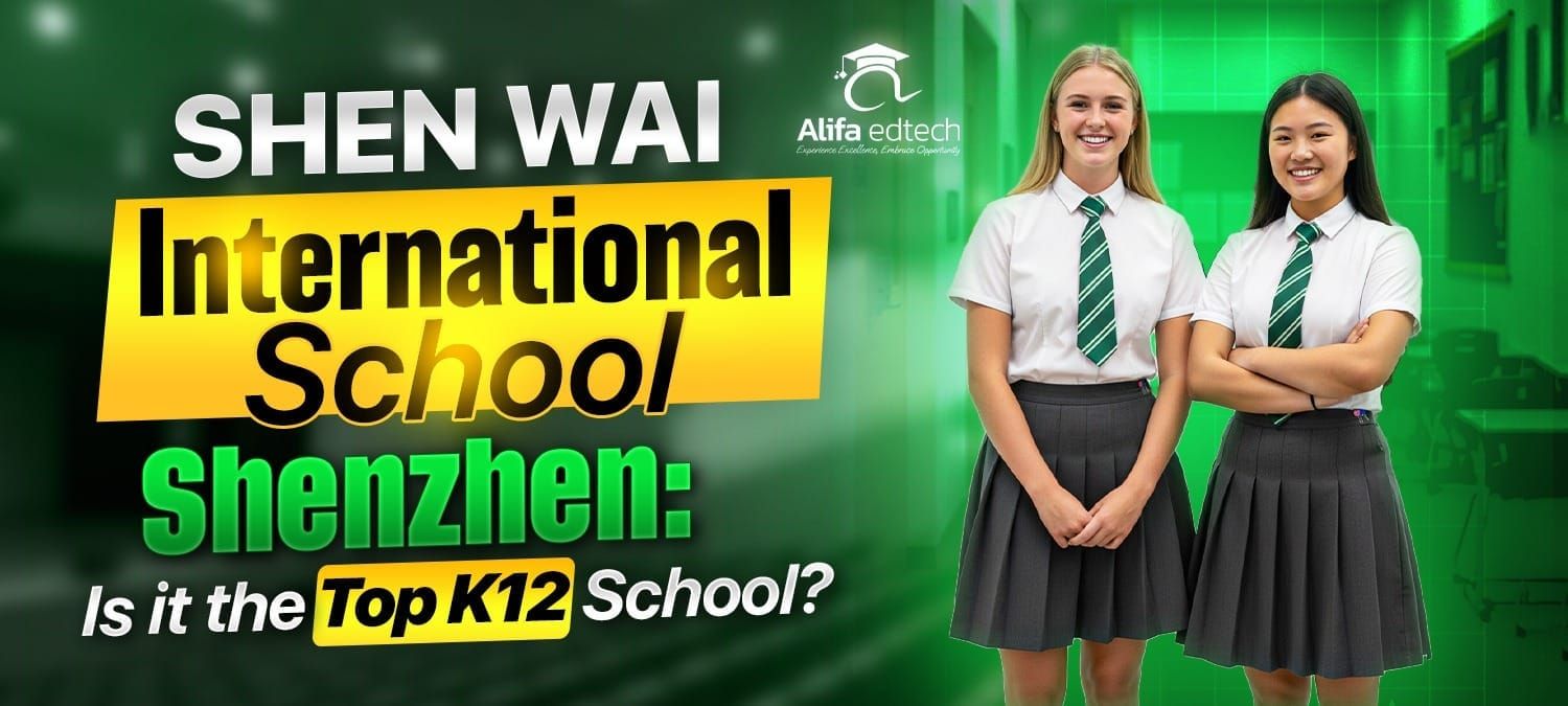 Shen Wai International School Shenzhen students in uniform with green campus