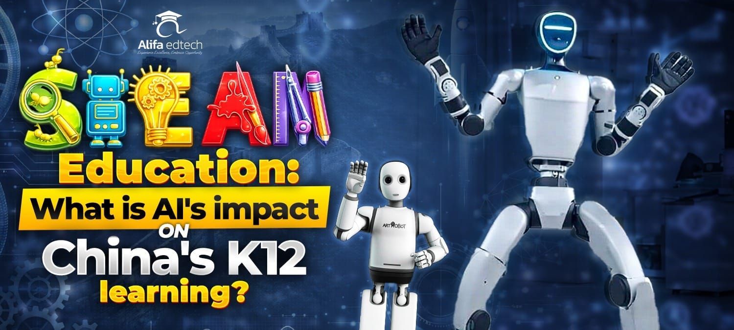 STEAM Education robots illustrating AI's impact on China's K12 learning