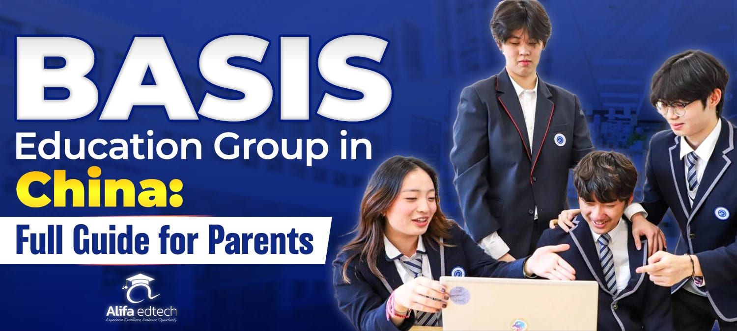 BASIS Education Group in China full parent guide cover with uniformed students