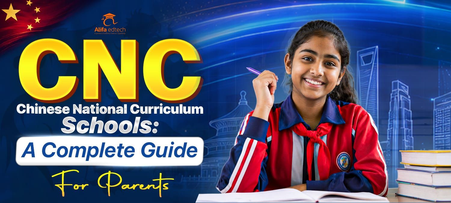 Chinese National Curriculum Schools complete guide for parents with smiling student and books