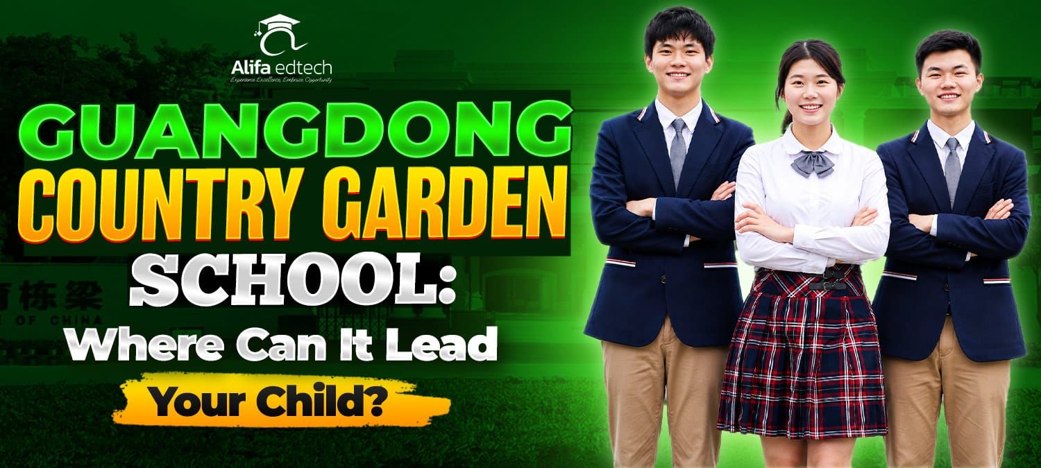 Guangdong Country Garden School students in uniform smiling confidently