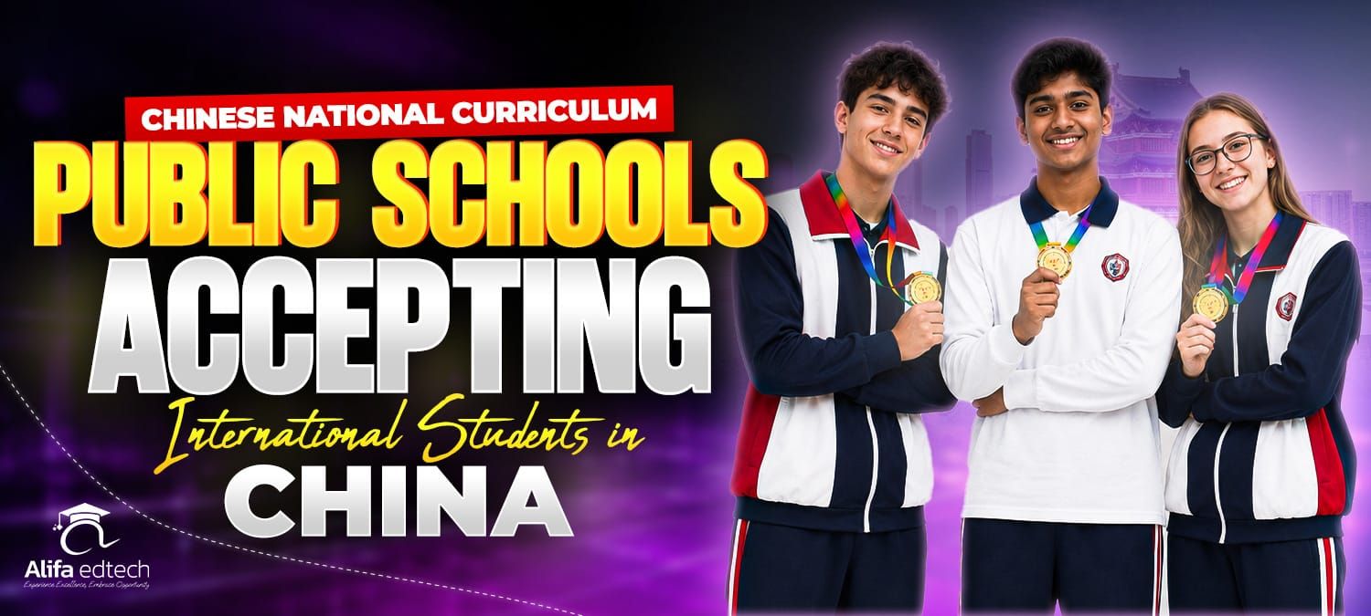 Chinese National Curriculum Public Schools welcoming international students holding gold medals