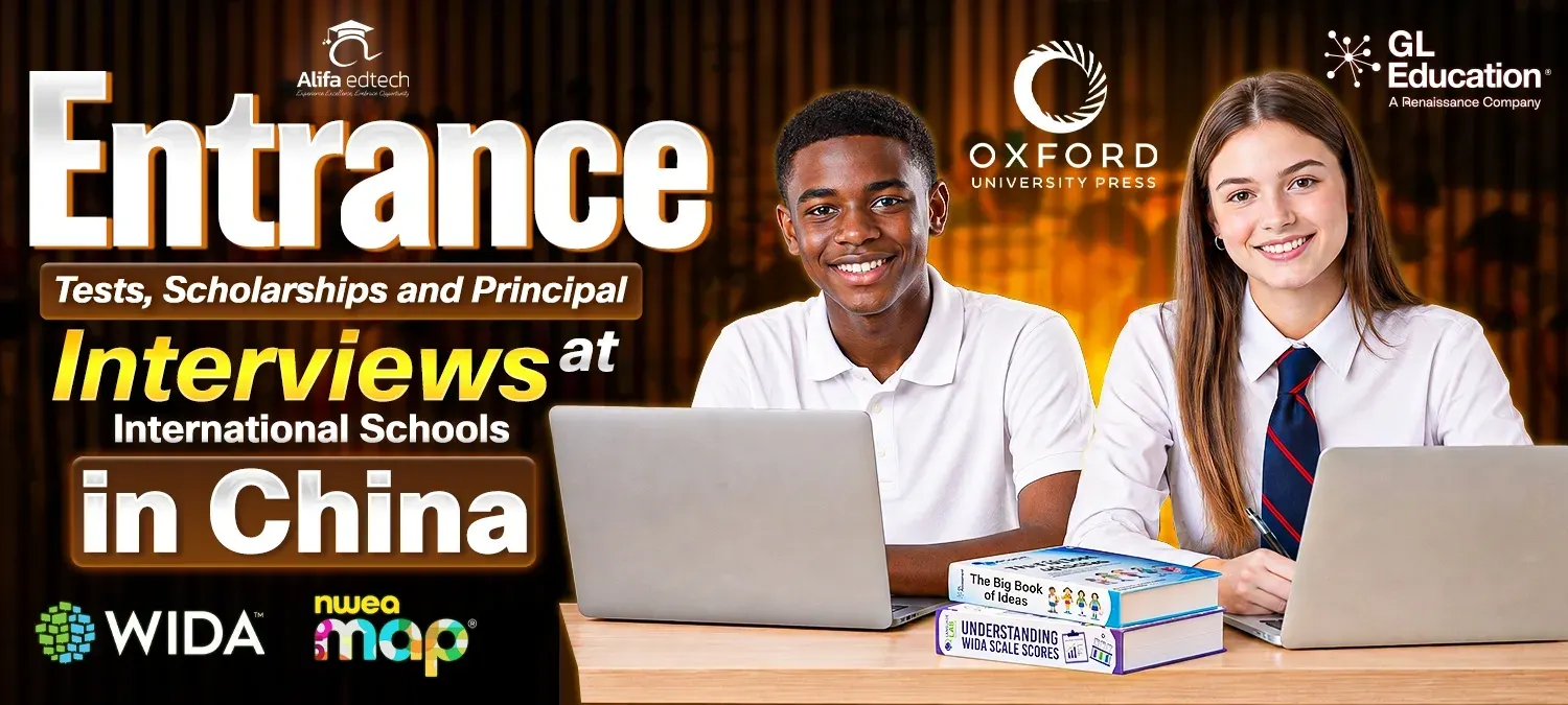 A teenage student taking an online adaptive entrance assessment on a laptop