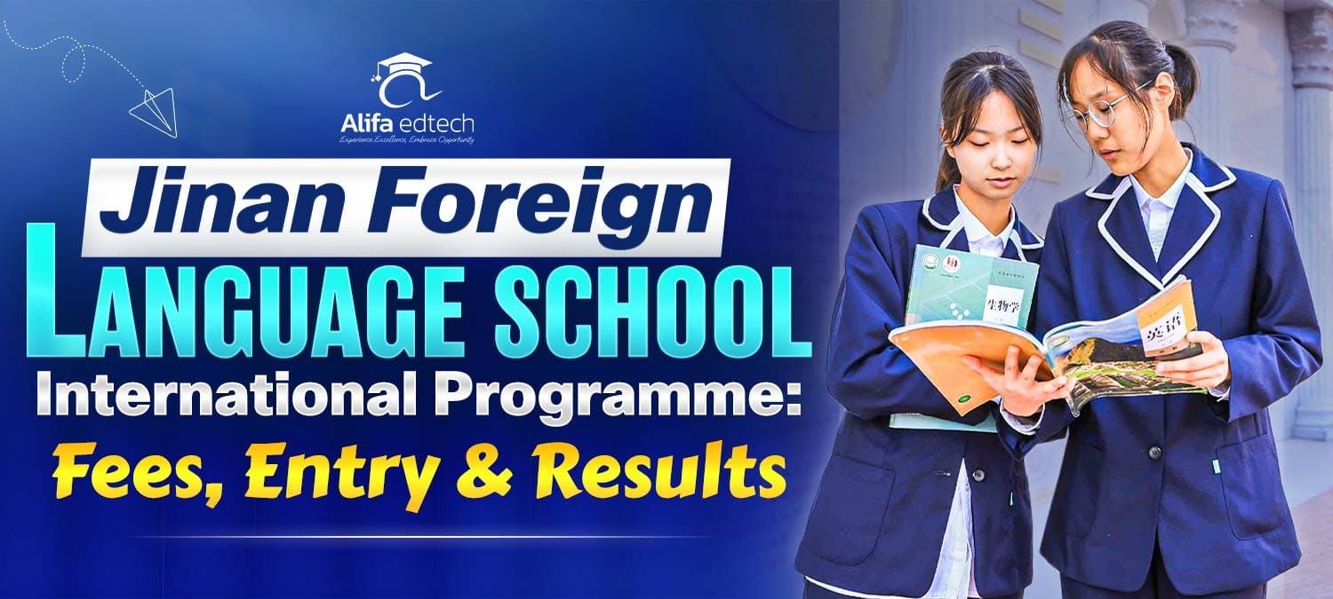 Jinan Foreign Language School International Centre students reading textbooks