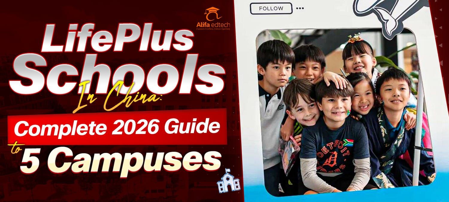 LifePlus Schools in China young students smiling together in a group