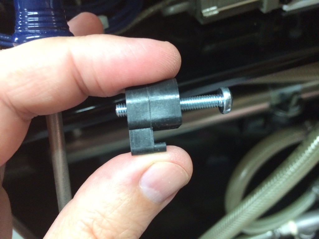 These clips can be a bit tricky, but work to hold the PLC against the box.