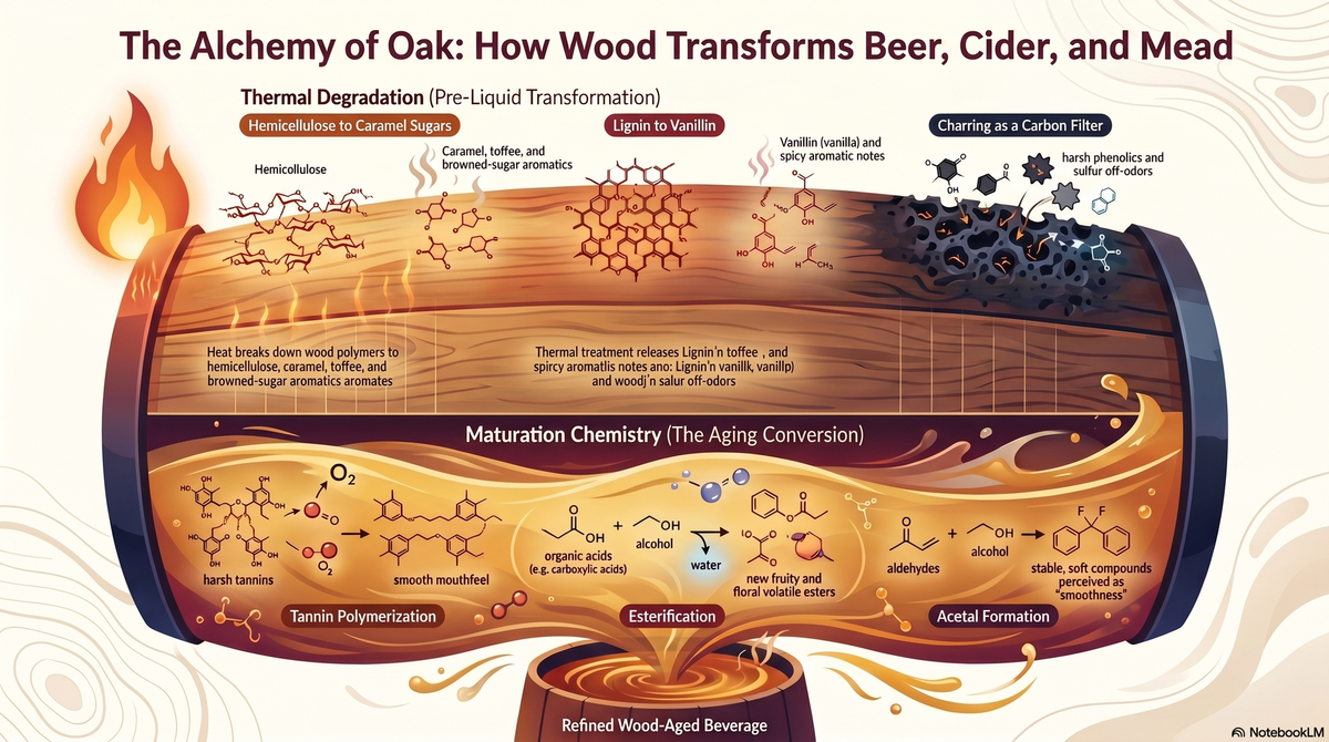 The Magic of Oak: Wood in Beer, Cider, and Mead