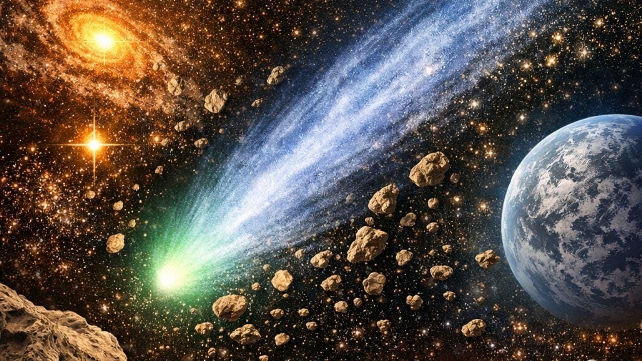 Trayectoria del cometa 3I ATLAS